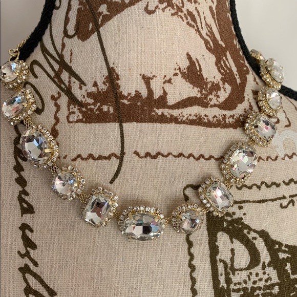 Eye Candy Elegant Gold and Silver Crystal Necklace - Picture 6 of 8